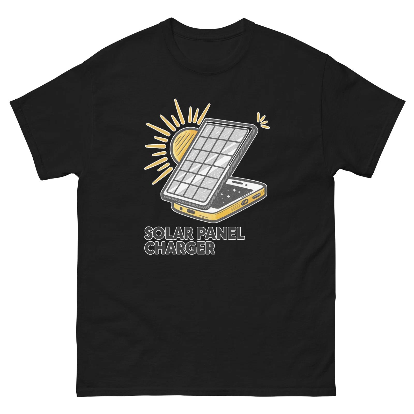 Solar Panel Charger Home Appliance Electronics T-Shirt L