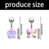 Heart Belly Button Jewelry Navel Piercing Stainless Steel Texture Perfect for Showcasing Individual Style at Gatherings