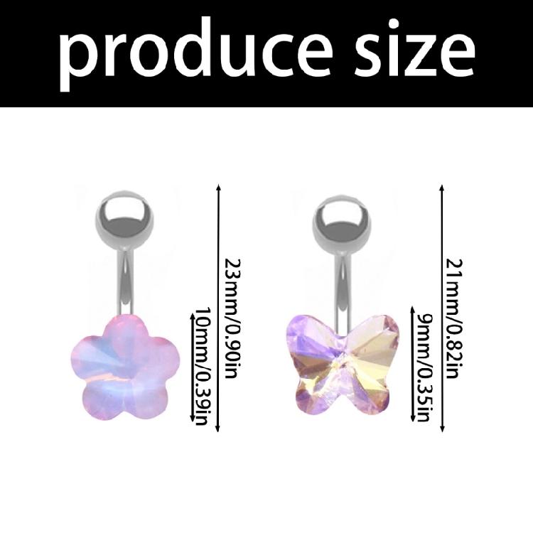 Heart Belly Button Jewelry Navel Piercing Stainless Steel Texture Perfect for Showcasing Individual Style at Gatherings