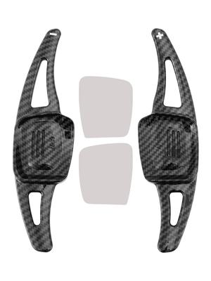 Carbon Look Steering Wheel Paddle Shifter Extension For VW Golf 8 Tiguan