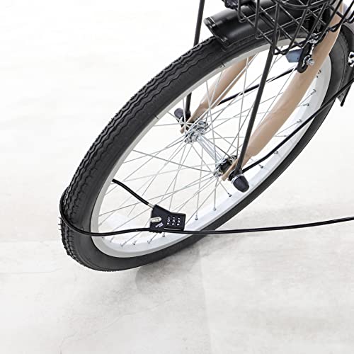 Captain Stag Y-7297 Fahrrad-Drahtschloss 2m