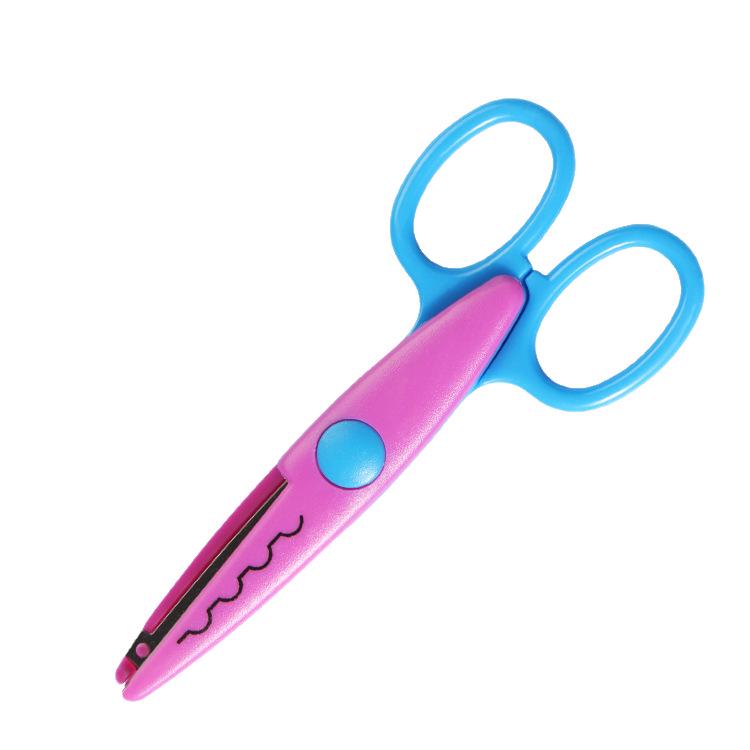 Children's Safety Scalloped Craft Scissors for DIY Scrapbooking and Art, Ages 3-6