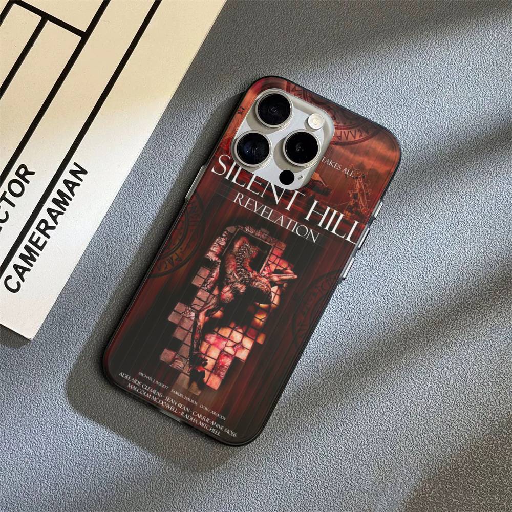 Silent H-Hill Horror Game Phone Case For IPhone 17 16 15 11 12 13 14 Pro Max Soft Corrugated Silicone Cover Case