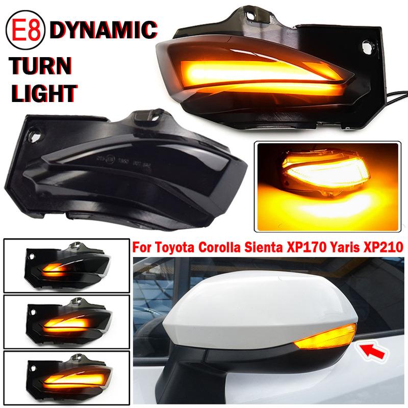Amber Blinker Lamp For Toyota Corolla Hybrid Hatchback E210   Car LED Dynamic Turn Signal Indicator Side Mirror Light