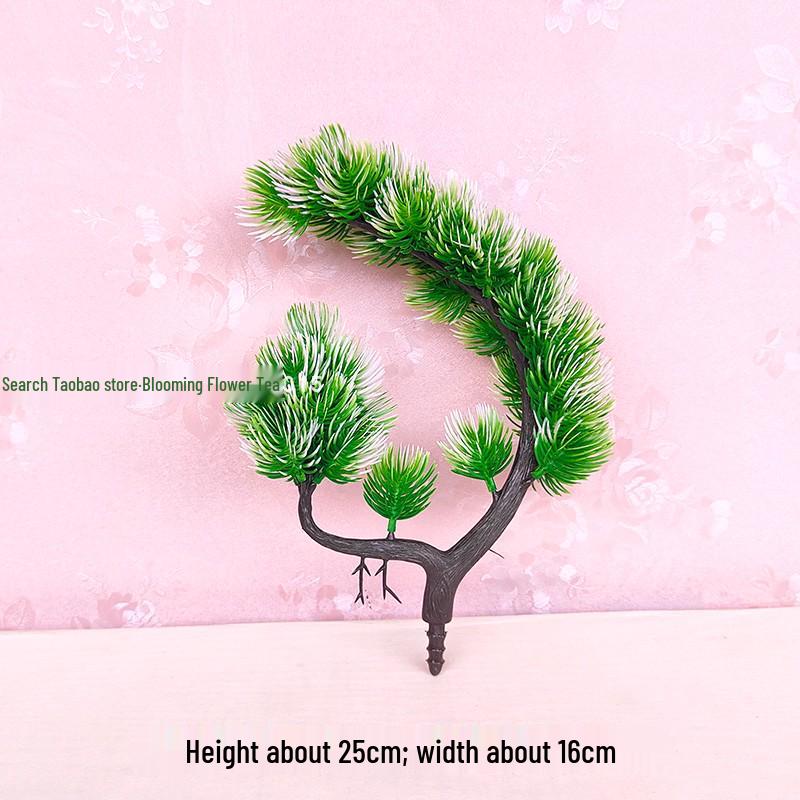 Artificial Pinus Thunbergii Tree Branch – Indoor/Outdoor Decorative Faux Greenery and Flower Arrangement.