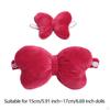 2 Pieces Dolls Bow Wing with Hairband Outfits Accessories, Miniature Clothes for 15-17cm