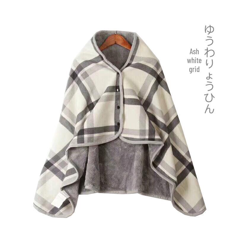 Japanese Heat-Generating Arctic Fleece Blanket Shawl - Moisture-Absorbing, Perfect for Sofa, Autumn & Winter.