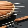 Bamboo Handle Crochet Diy Hand-Knitting Tools Household Set Wool Needle Round Head Hook Sweater Needle Complete Set Of Needles