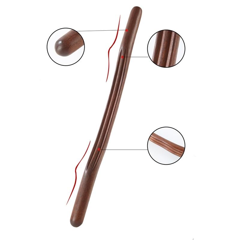 Wooden Stick Massager Lymphatic Drainage Gua Sha Tool for Muscle Relaxation Body Sculpting Maderoterapy