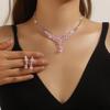 Elegant Crystal Necklace & Earrings Set for Weddings and Banquets
