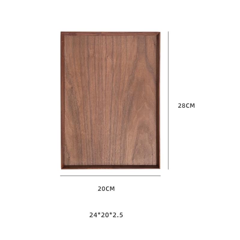 

OLOEY Black Walnut Wooden Serving Tray