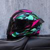 Imitation Street Car Helmet Men's Motorcycle 3C Electric Vehicle Full Helmet Autumn and Winter Knight Double Mirror Riding