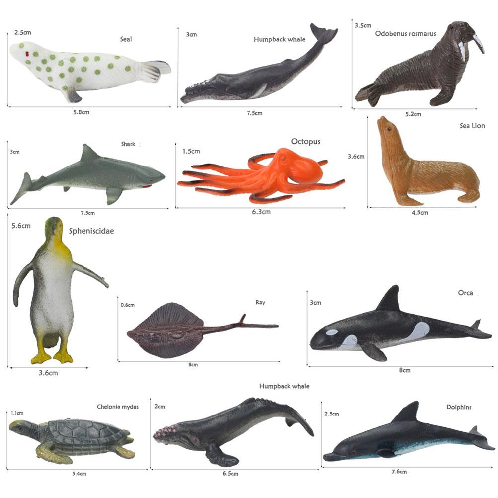 64dílná sada hraček s oceánskými mořskými zvířaty Realistická figurka podmořského života Hračka do vany Dárky na párty Hračky