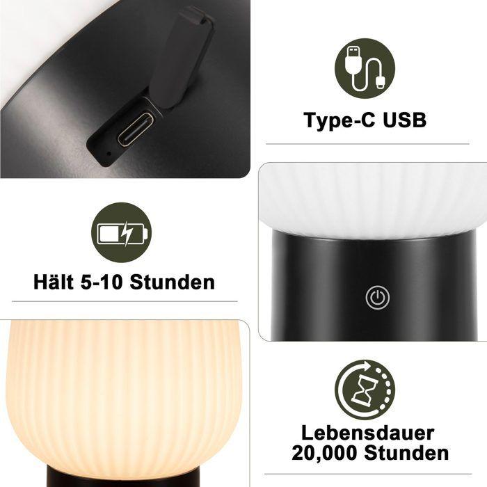 Lampe de table LED - NETTLIFE - Nettlife - Intensité variable - Rechargeable sans fil - Tactile