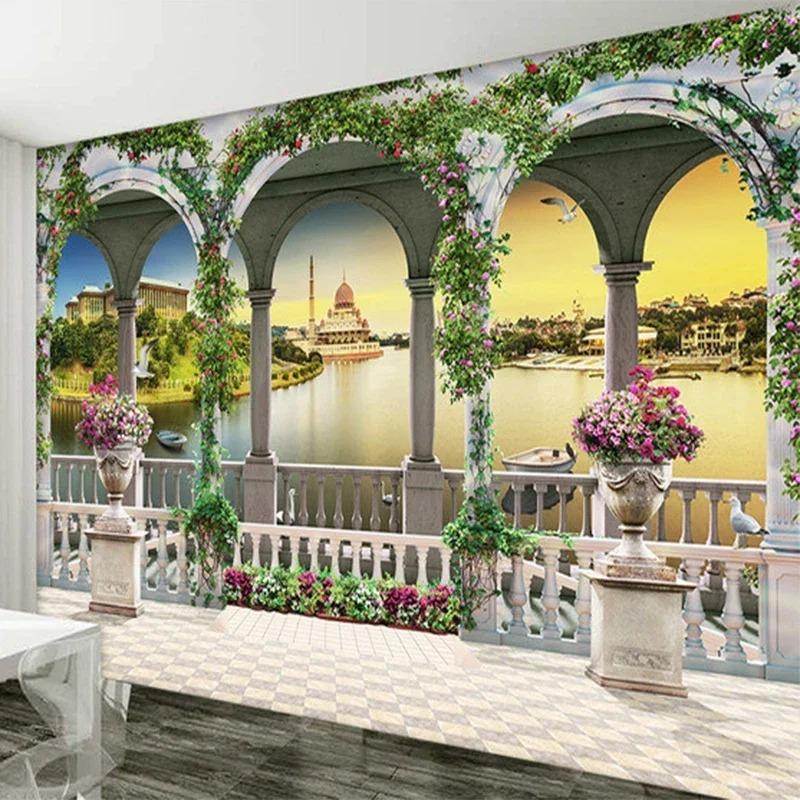 

Европейский стиль 3d обои Природа Пейзаж Фотообои Гостиная Телевизор Диван Фон Обои 200 cm(W) x 140 cm(H)