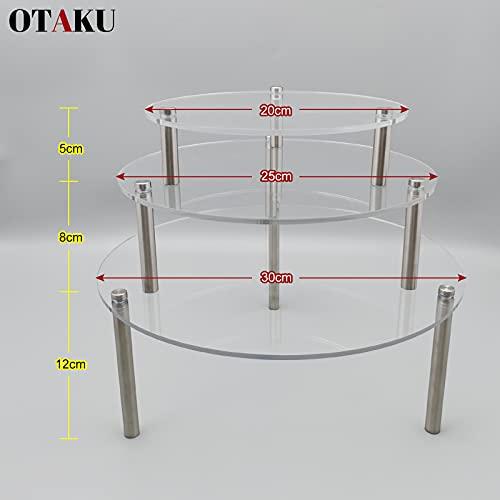 3-Tier Cake Stand, Cupcake Stand, Afternoon Tea Stand, Fruit Plate, Acrylic Cake Shelf, Acrylic Stand for Cakes, Fruits, Desserts, and Snacks, Perfect