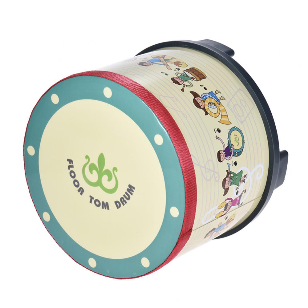 Cartoon Wooden Floor Tom Drum Mallets Percussion Musical Instrument Kids Toy Children Kindergarten Music Learning Tool