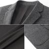 FIRS Men's Thickened Wool Blend Business Casual Blazer
