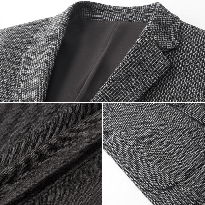 FIRS Men's Thickened Wool Blend Business Casual Blazer