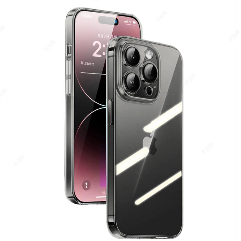 Luxury Transparent Black Silicone Soft Case For iPhone 16 15 14   11 Pro XS Max X XR Plus Mini Ultra Thin Clear Cover Shell