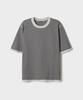 Seupao [Cotton Blend] Round Neck Striped Short Sleeve Knit_Spkwg37M04