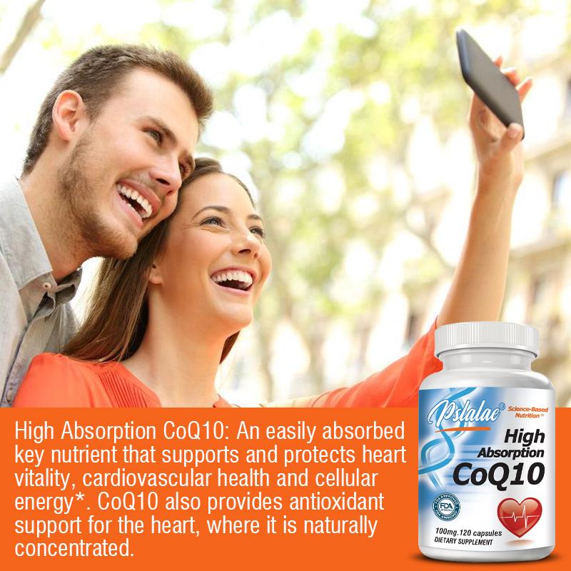Highly Absorbable Coenzyme Q10, Contains Black Pepper Extract, Vegan, Promotes Energy Production, and Supports Immunity.