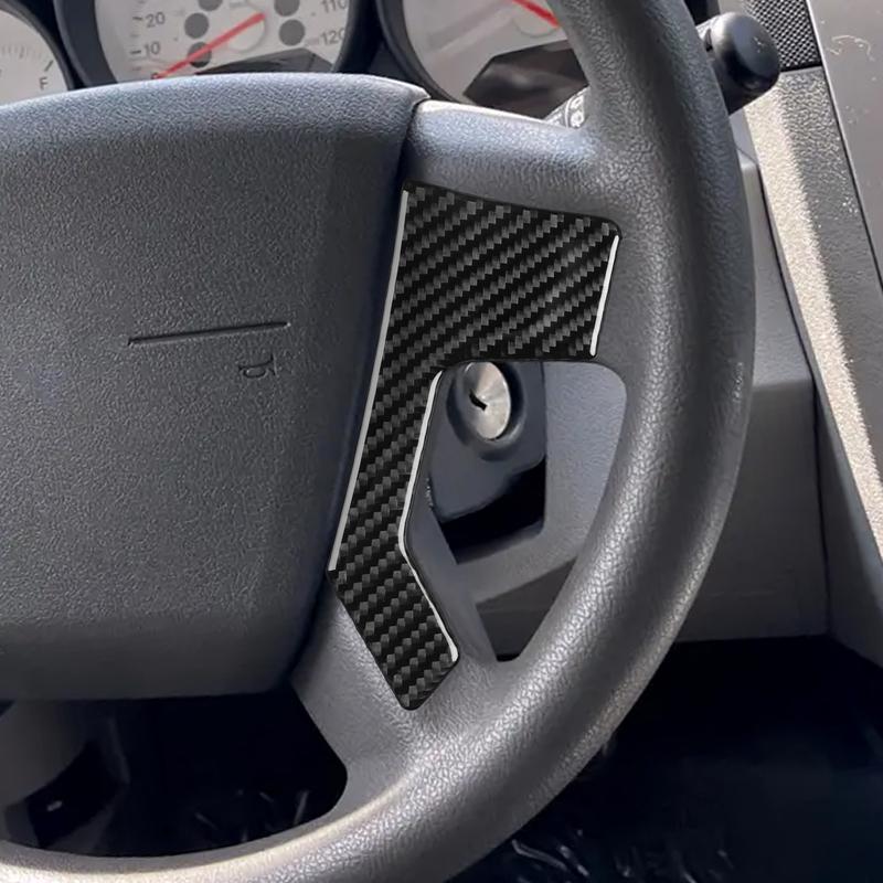 For Dodge Caliber 2007 2008  Button Panel Cover Trim Real Carbon Fiber Stickers Car Interior Refit Accessories