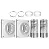 Exhaust Adapter Dryer Vent Connector All Necessary Hardware Included Double-layer Aluminum Foil Hose For Dryer Exhaust