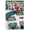 Parure de lit 240 x 260 cm Sweet home blanc