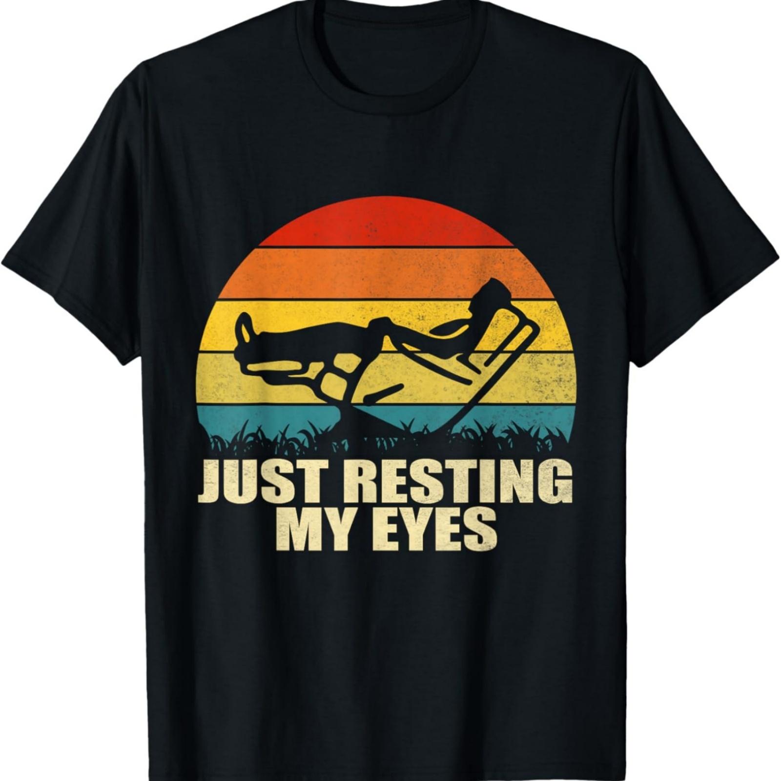 Just Resting My Eyes Man Reclining in Recliner Father s Day T-Shirt XXXXXL разноцветный