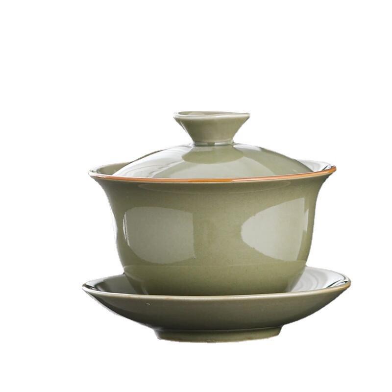 Shangqi Ru Kiln Ceramic Sancai Gaiwan