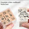Wood Rubber Stamp Lovely Cats Stamp Animal Stamp Decorative Stamp Cartoon Dogs Stamp