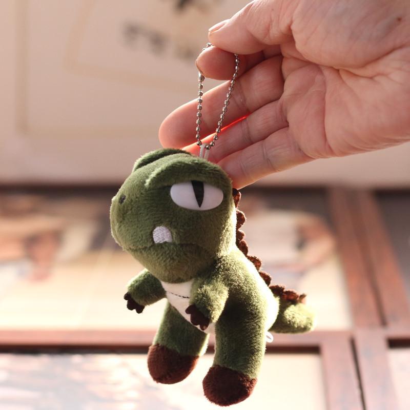 Adorable Plush Dinosaur Keychain Soft Stuffed Toy Mini T-rex Cute Doll 12cm