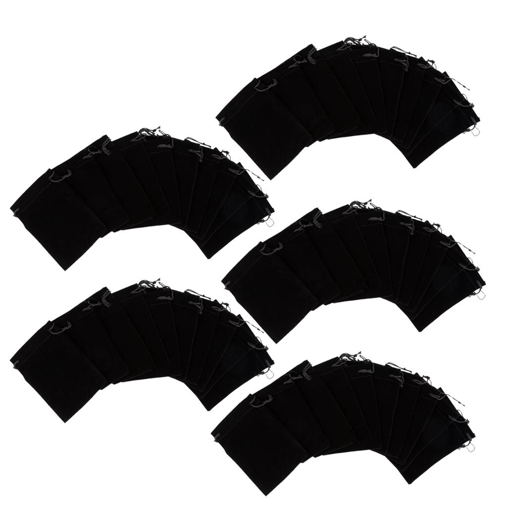 50pcs/ Drawstring Candy Gift Jewelry Bag Pouch Wrap Party/Game/Wedding Jewelry