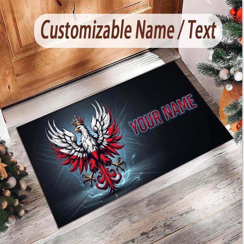 Personalized Crystal Velvet Carpet Poland Pattern Non Slip Floor Rug