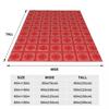 Bandana In Red White Blanket Soft Warm Flannel Throw Blanket Bedspread for Bed Living room Picnic Travel Home Sofa