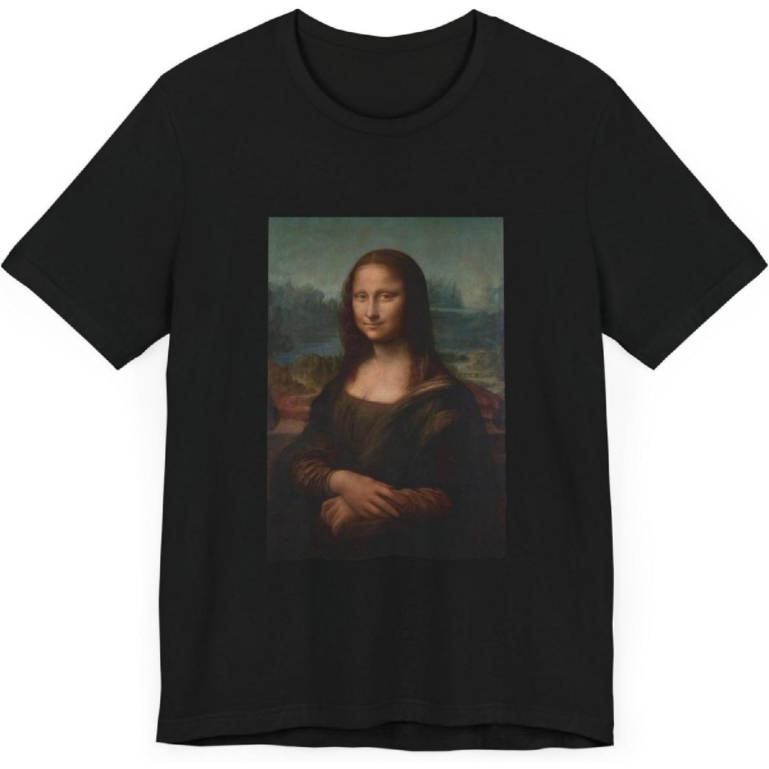 Masters of Art Leonardo da Vinci Mona Lisa del Giocondo Unisex Jersey Short Sleeve T-Shirt S