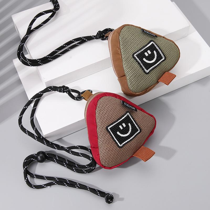 Creative Mini Earphone & Coin Bag with Logo Print - Portable Storage & Key Pendant
