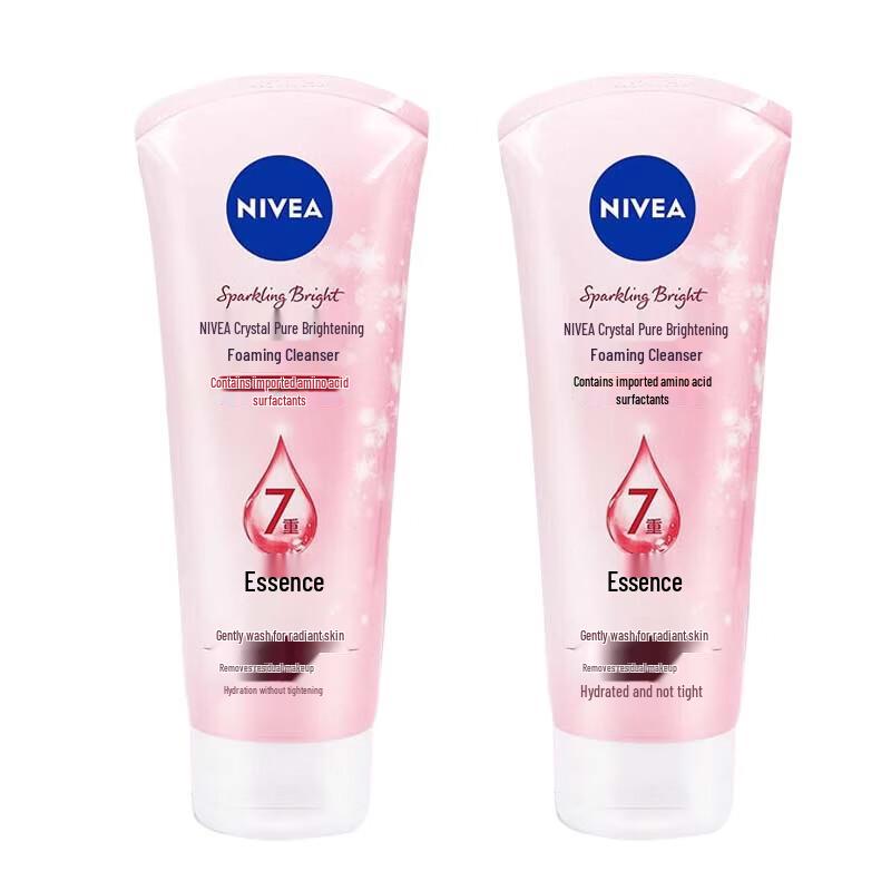 NIVEA Crystal Clear Brightening Foam Cleanser Twin Pack