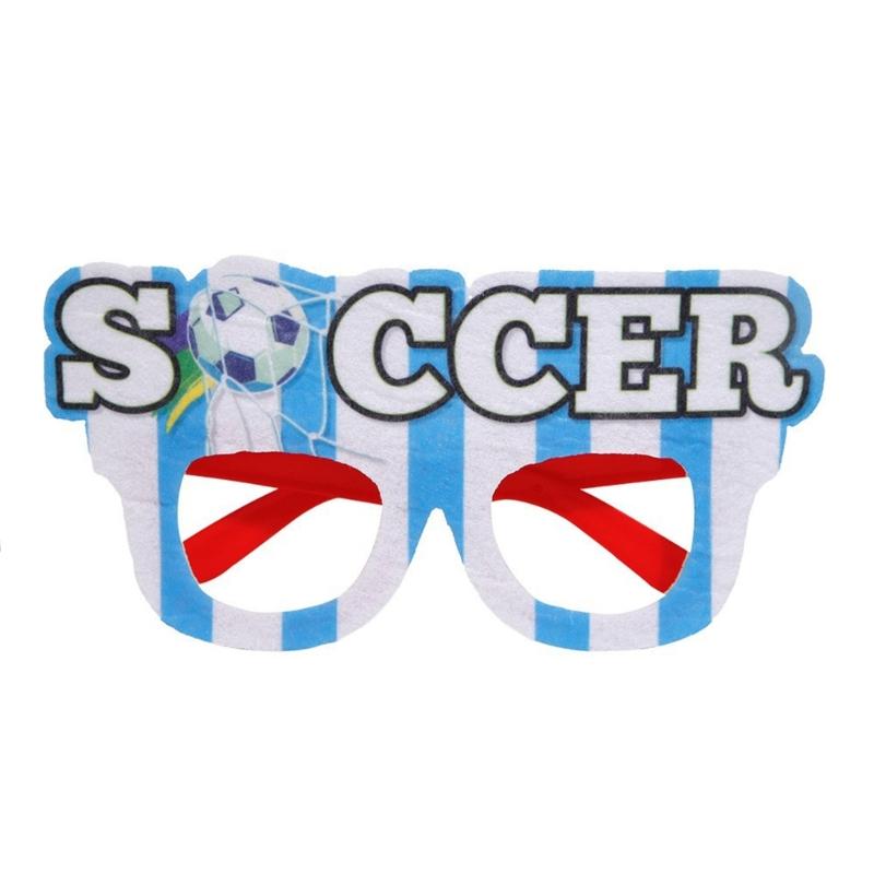 European Cup Party Glasses Football Glasses Frame Football Eyeglasses for Teen Adult Party Decoration and Sports Event