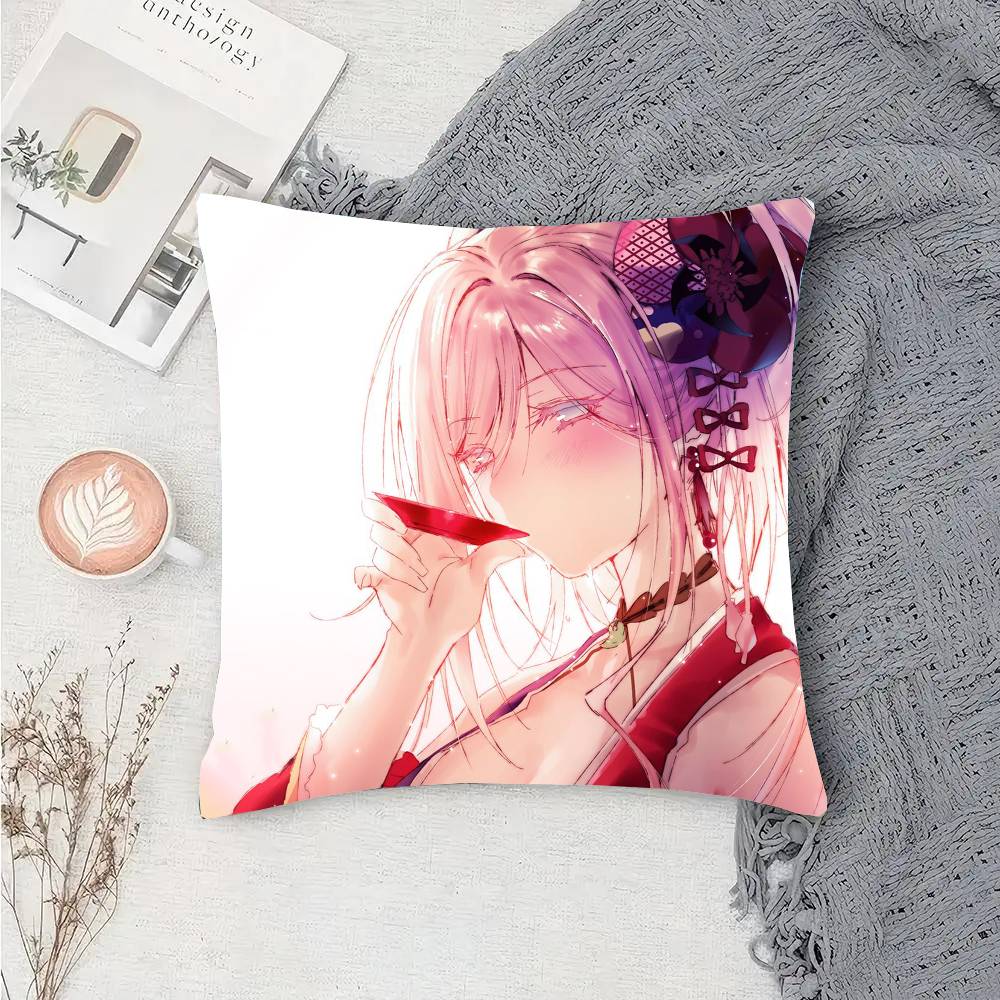 Miyamoto Musashi Anime Fate Pillow Case Fashion Square Pillowcase Bedroom Sofa Room Ins Decoration Leisure