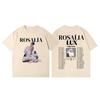 Summer Unisex Fashion Short Sleeve TShirt Singer Rosalia LUX 2026 Concert Tour Peripheral TShirt Casual Street Style Tshirt