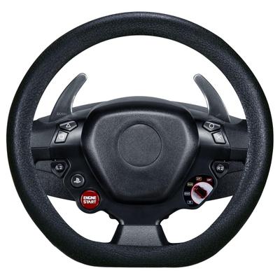 King Company KC-93785 Odorless Premium Quality Soft Silicone Leather Textured Non-Slip Car Decoration Steering Wheel Cover Black
