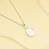 Classic H2O Mermaid Shell Pendant Necklace Silver Color Quality Copper Feminine Jewelry Gift for Women Girls