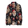 Women's Fashion Crew-neck Casual Long-sleeved Christmas Printed Turtleneck Knitted Top