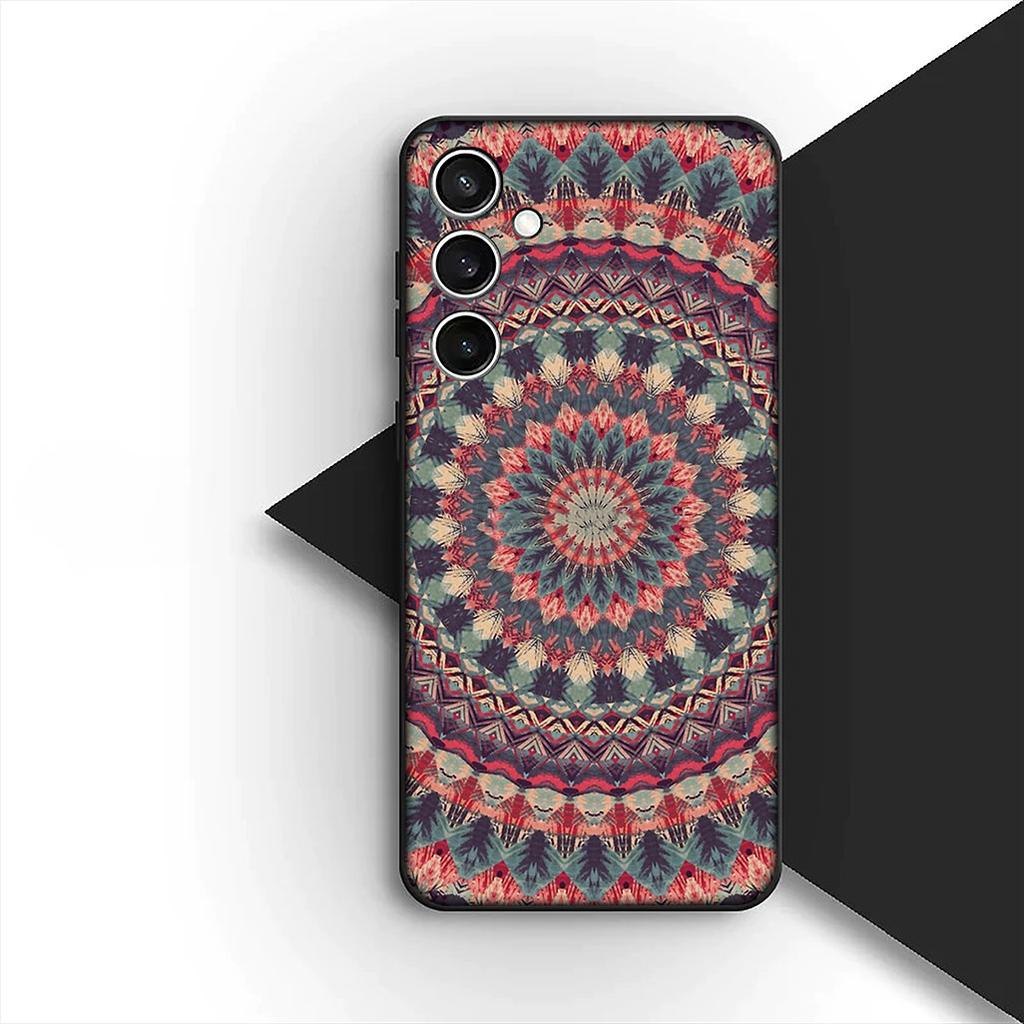 Cover for Xiaomi Redmi Note 12 11 10 A3 Pro 10A 10C 12C Note12 5G 4G Casing Phone Case Floral Paisley Mandala flower texture