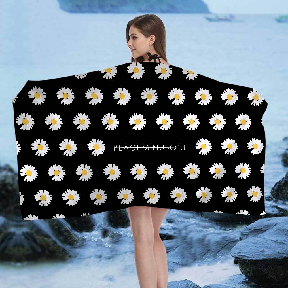 G-Dragon Peaceminusone Design Microfiber Beach Towel Absorbent Quick Dry Soft Yoga Swimming Resort Mountain Climbing Towel
