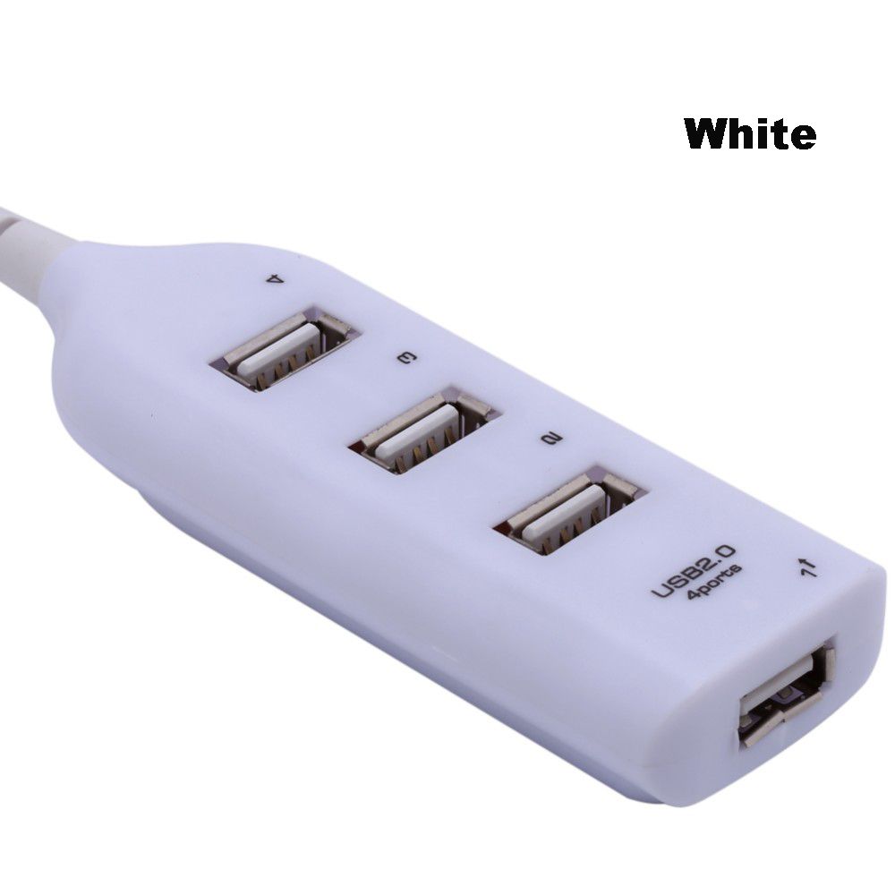 Portable High Speed Micro Laptop PC Multi Splitter Adapter USB 2.0 Hub 4 Ports