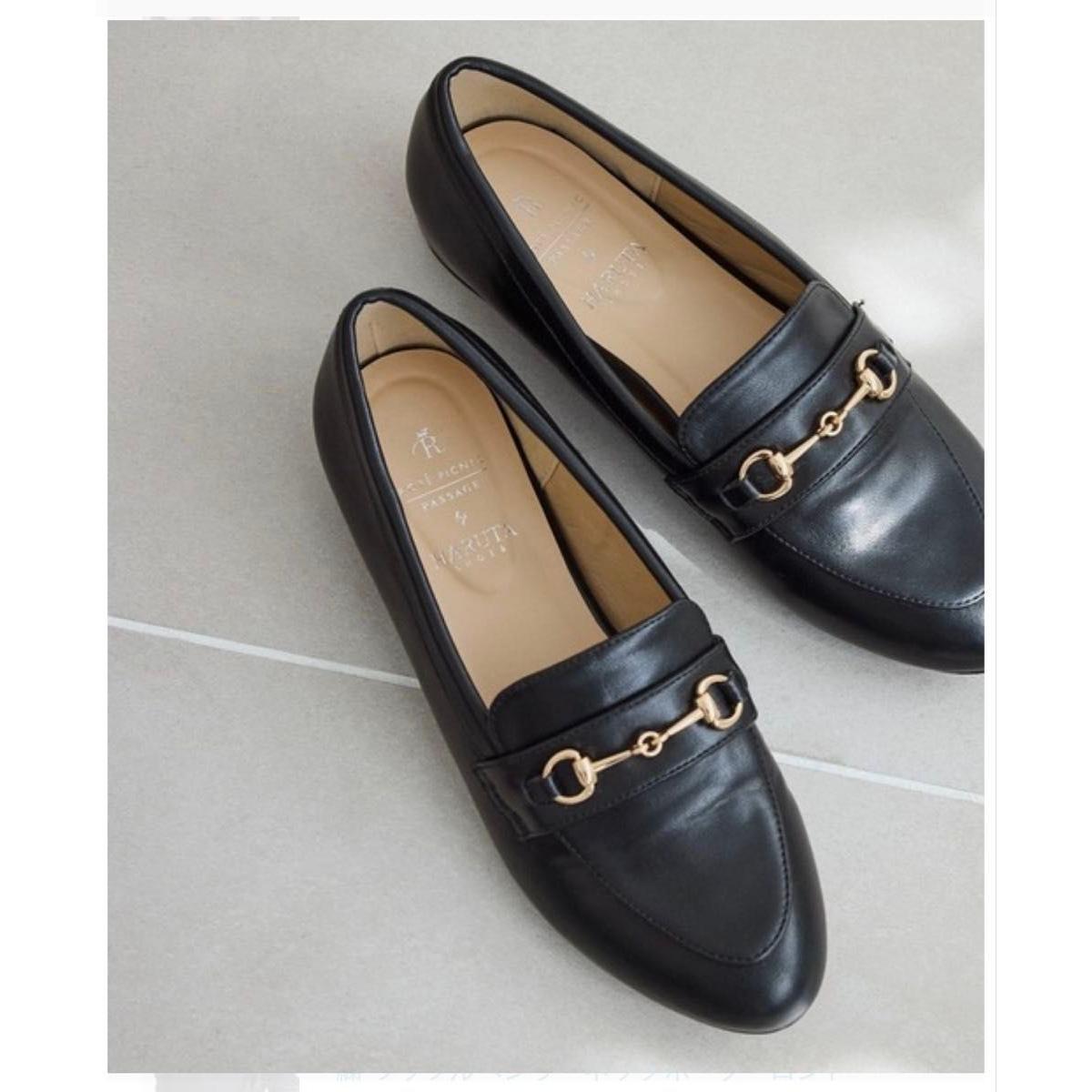 ROPE  PICNIC PASSAGE by HARUTA bit loafer black 23cm