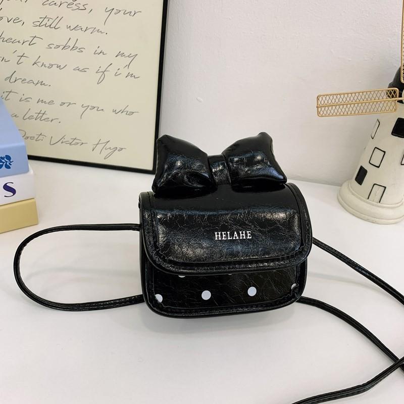 Shoulder Kid Fashion Crossbody Bag With Featuring Polka Dot Prints And Bow Decor